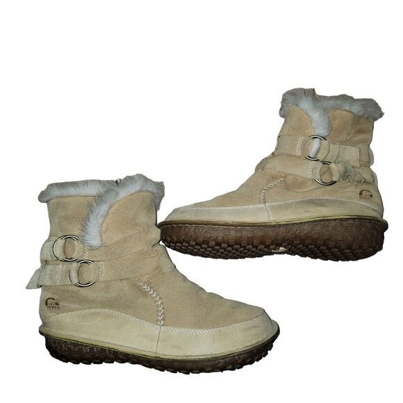 Sorel Tootega Tan Suede Winter Boots NL1460-261 size 8 - Picture 1 of 13